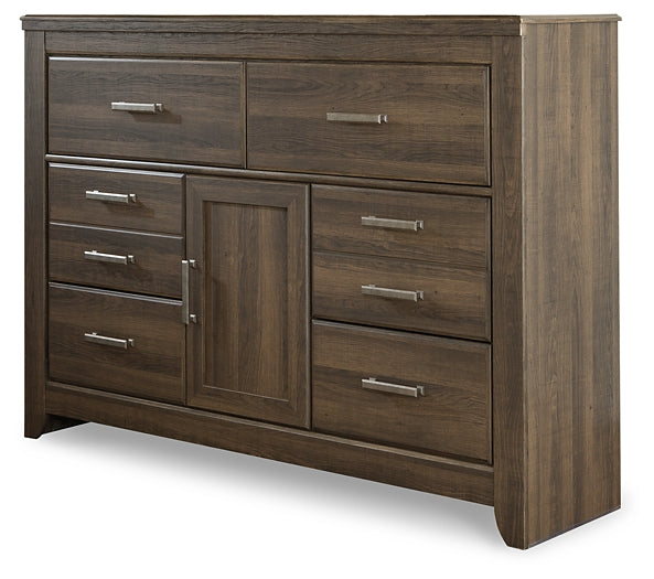 Juararo California  Panel Bed With Dresser