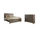 Juararo California  Panel Bed With Dresser