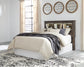 Drystan / Bookcase Headboard With Mirrored Dresser, Chest And Nightstand