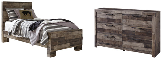 Derekson  Panel Bed With Dresser