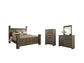 Juararo  Poster Bed With Mirrored Dresser And Chest