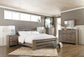 Zelen  Panel Bed With Mirrored Dresser, Chest And 2 Nightstands