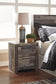 Derekson  Panel Bed With 6 Storage Drawers With Mirrored Dresser And 2 Nightstands