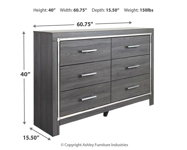 Lodanna  Upholstered Panel Headboard With Mirrored Dresser