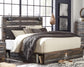 Drystan  Panel Bed With 2 Storage Drawers With Mirrored Dresser, Chest And 2 Nightstands