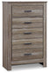 Zelen / Panel Headboard With Mirrored Dresser, Chest And 2 Nightstands