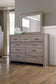 Zelen / Panel Headboard With Mirrored Dresser, Chest And 2 Nightstands