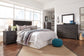 Brinxton /California King Panel Headboard With Mirrored Dresser, Chest And Nightstand