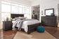 Brinxton  Panel Bed With Mirrored Dresser, Chest And 2 Nightstands