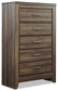 Juararo /California King Panel Headboard With Mirrored Dresser, Chest And Nightstand