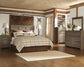 Juararo  Panel Headboard With Mirrored Dresser, Chest And 2 Nightstands