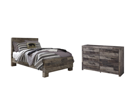 Derekson  Panel Bed With Dresser