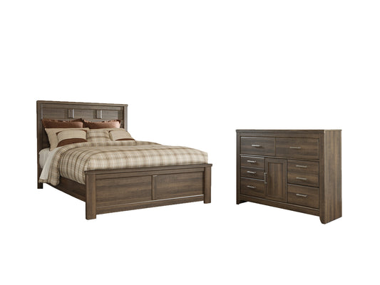 Juararo  Panel Bed With Dresser