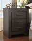 Brinxton / Panel Headboard With Mirrored Dresser, Chest And Nightstand