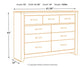 Brinxton / Panel Headboard With Dresser