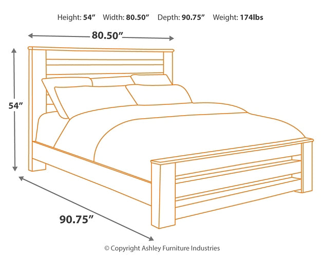 Zelen  Panel Bed With Dresser