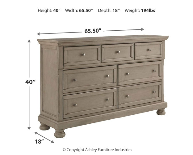 Lettner California  Panel Bed With Dresser