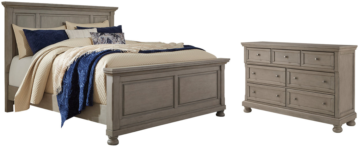 Lettner California  Panel Bed With Dresser