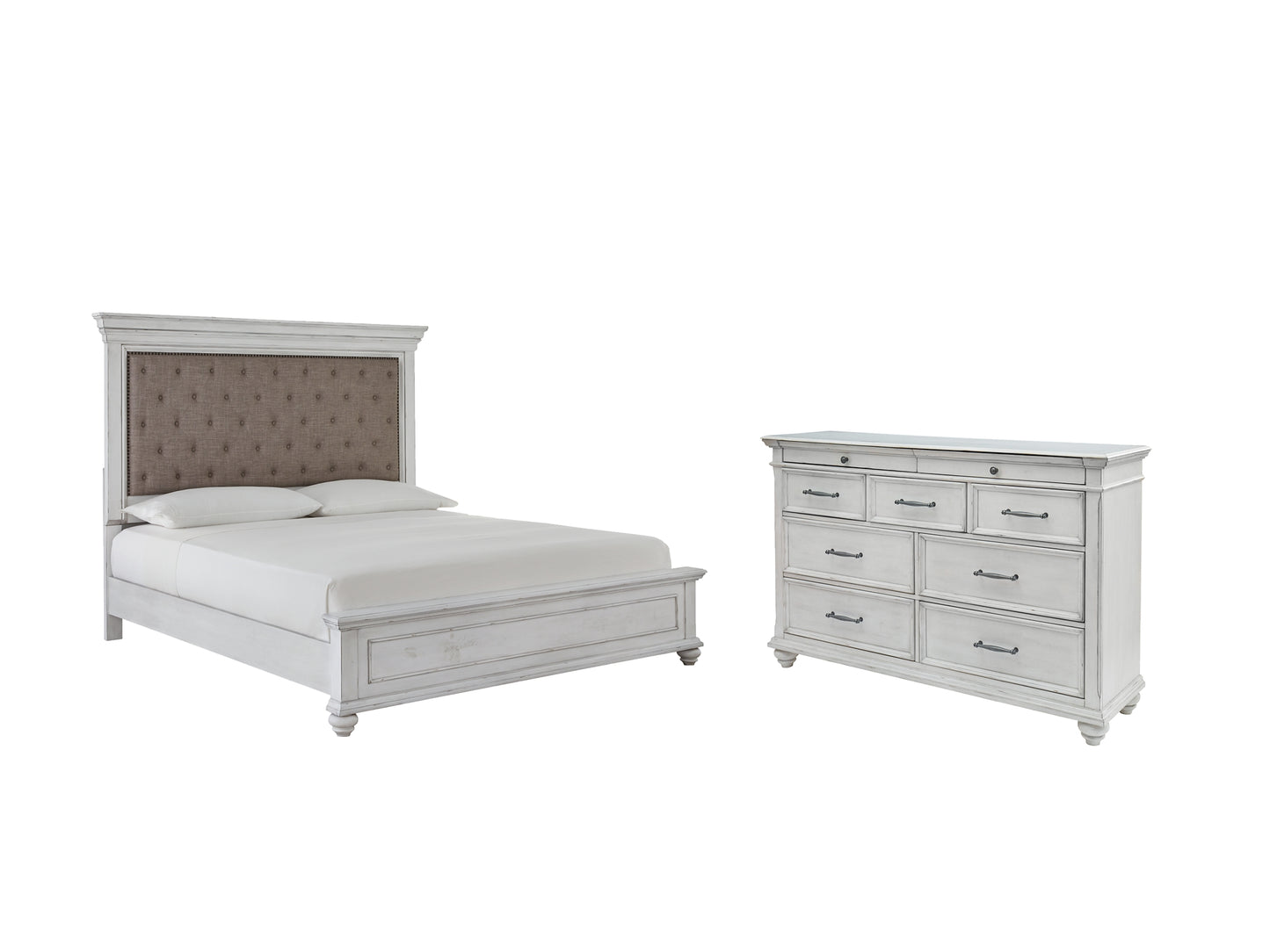 Kanwyn  Panel Bed With Dresser