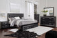 Kaydell  Panel Bed With Storage With Mirrored Dresser, Chest And Nightstand