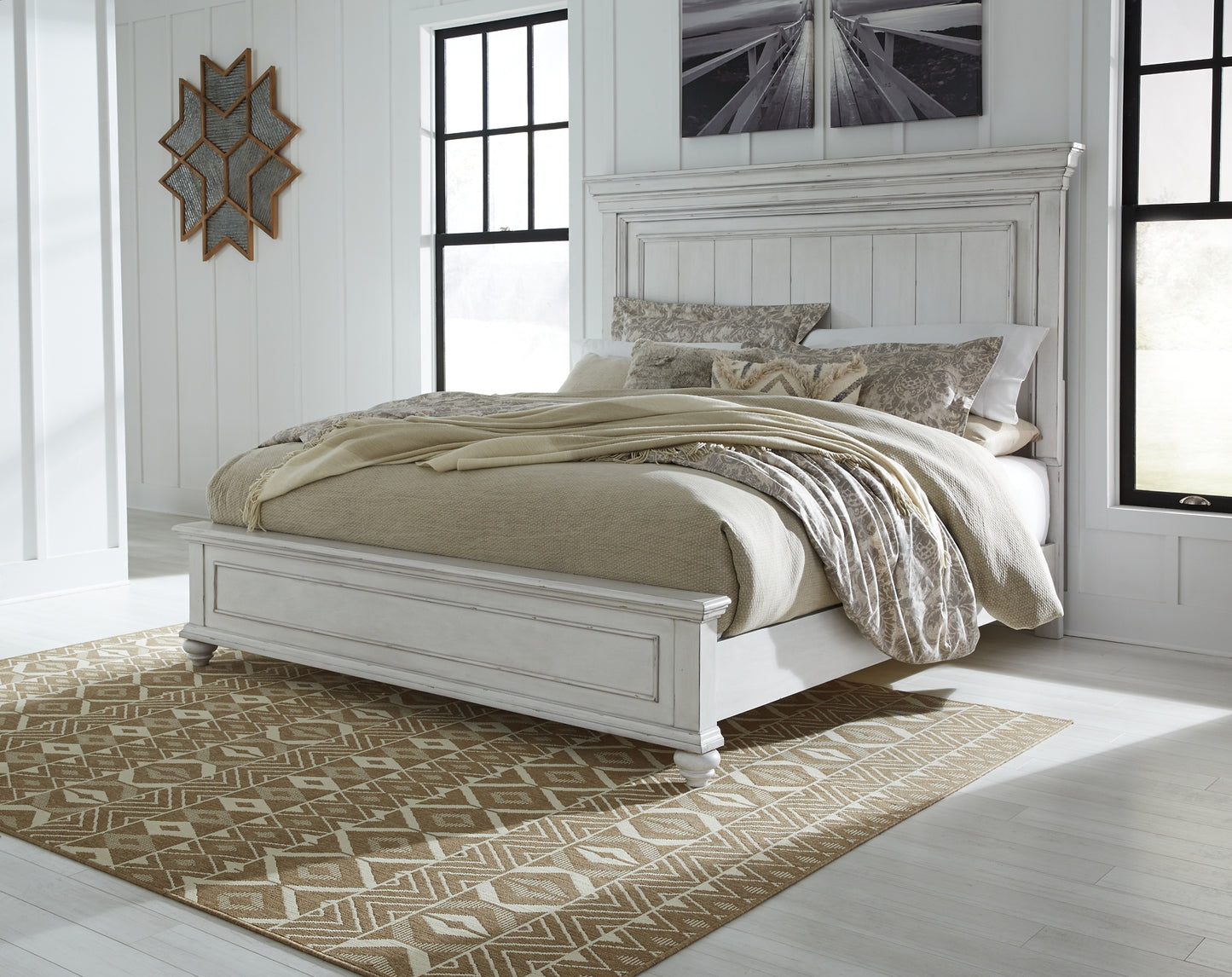 Kanwyn  Panel Bed With Dresser