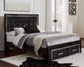 Kaydell  Panel Bed With Storage With Mirrored Dresser And 2 Nightstands