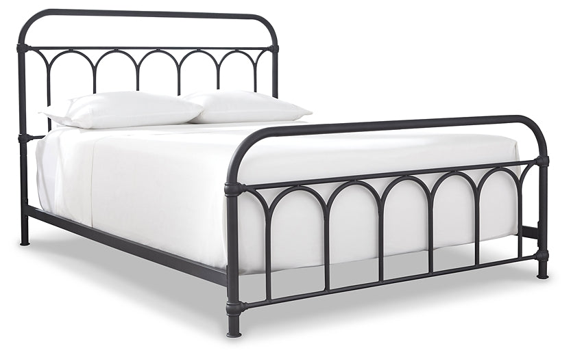 Nashburg  Metal Bed With Mattress