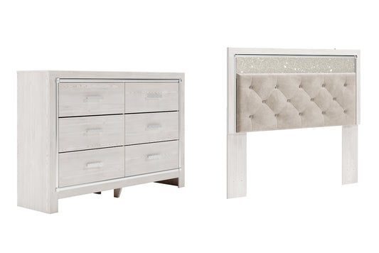 Altyra  Panel Headboard With Dresser