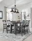 Myshanna Counter Height Dining Table and 6 Barstools