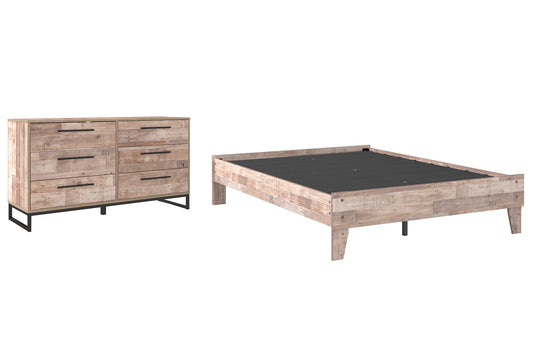 Neilsville  Platform Bed With Dresser