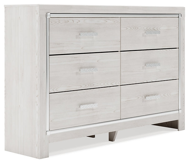 Altyra  Panel Bed With Dresser