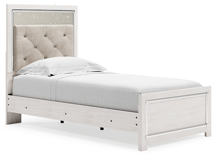 Altyra  Panel Bed With Dresser