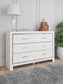 Altyra  Panel Headboard With Dresser