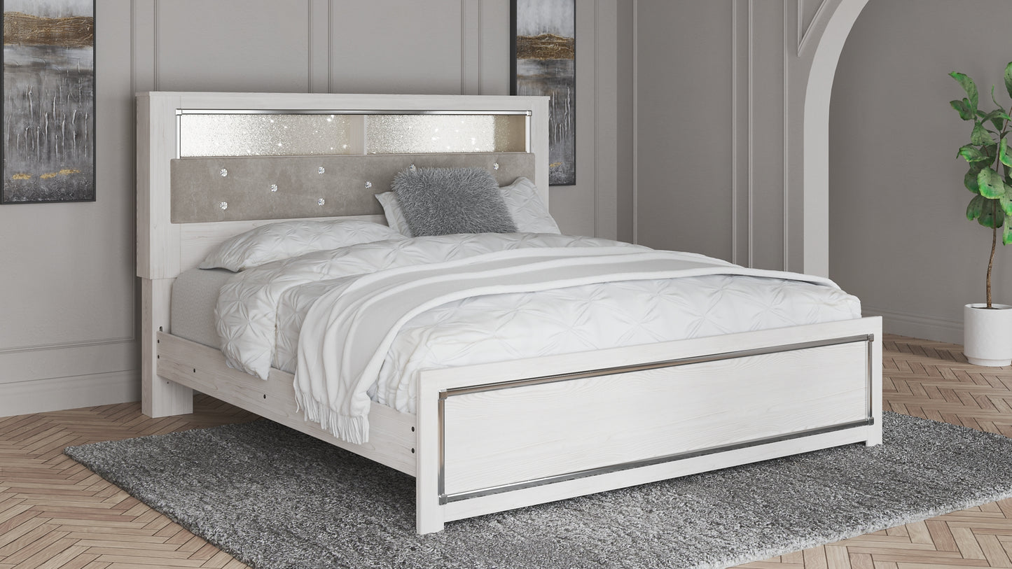 Altyra  Panel Bookcase Bed With Dresser