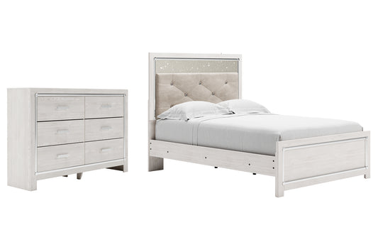 Altyra  Panel Bed With Dresser