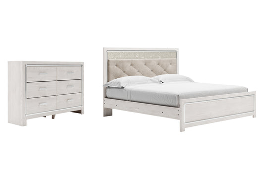 Altyra  Panel Bed With Dresser