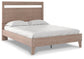 Flannia  Panel Platform Bed With 2 Nightstands