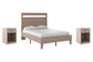 Flannia  Panel Platform Bed With 2 Nightstands