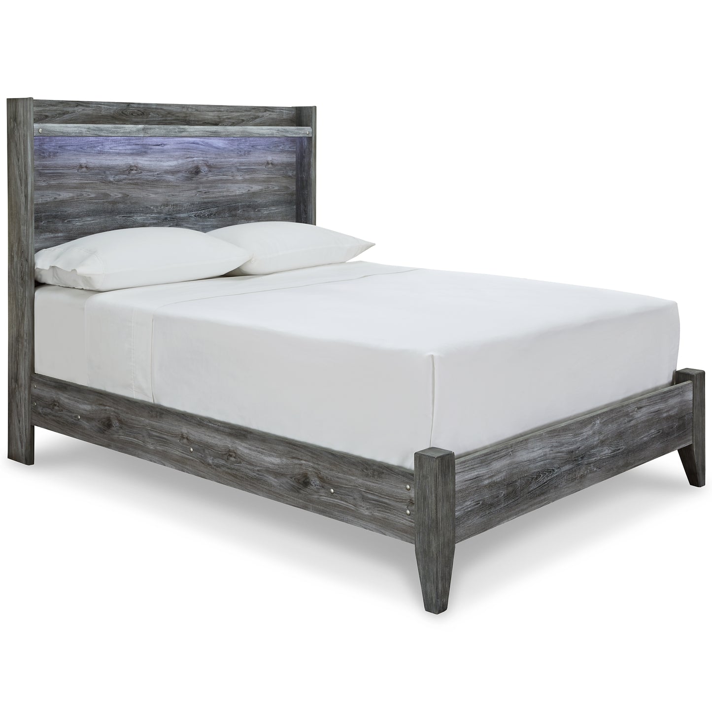 Baystorm  Panel Bed With Mirrored Dresser