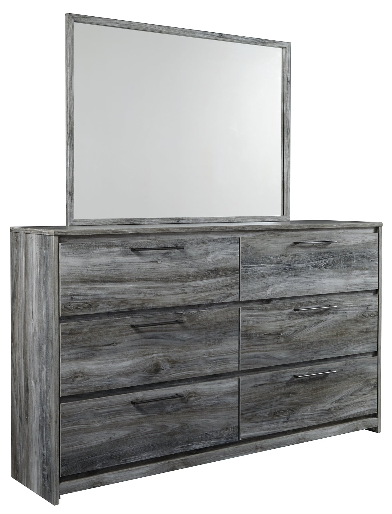 Baystorm  Panel Bed With Mirrored Dresser And Nightstand