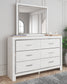 Altyra  Upholstered Storage Bed With Mirrored Dresser And Nightstand