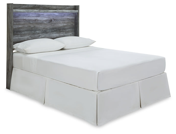 Baystorm  Panel Headboard With Mirrored Dresser And Nightstand