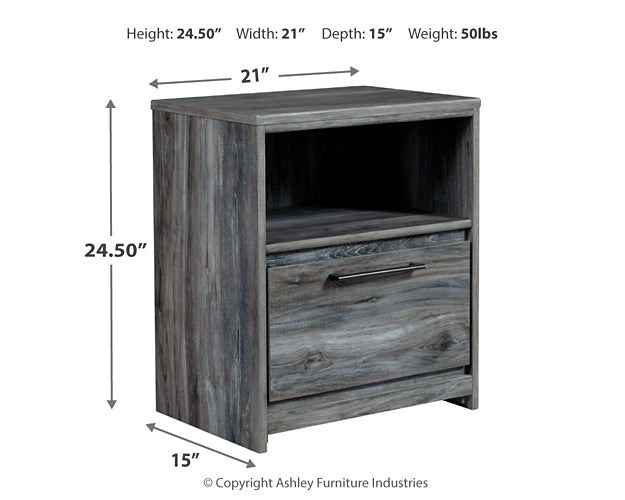 Baystorm  Panel Bed With Mirrored Dresser And Nightstand