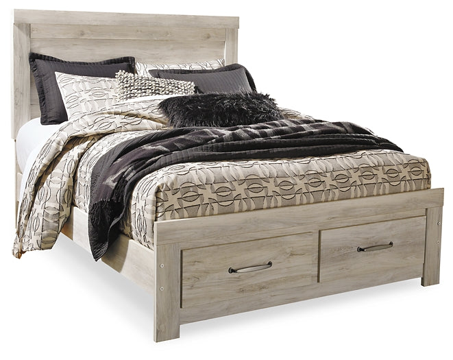 Bellaby  Platform Bed With 2 Storage Drawers With Mirrored Dresser And Nightstand