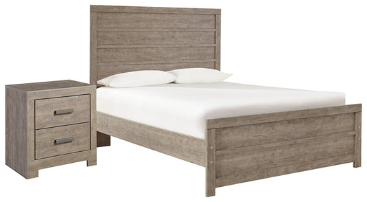 Culverbach  Panel Bed With Nightstand