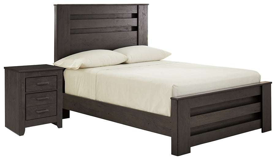 Brinxton  Panel Bed With Nightstand