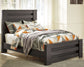 Brinxton  Panel Bed With Nightstand