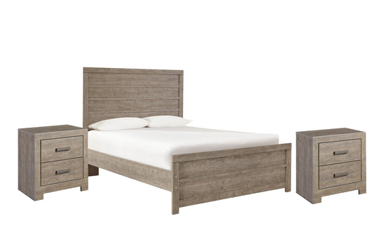 Culverbach  Panel Bed With 2 Nightstands