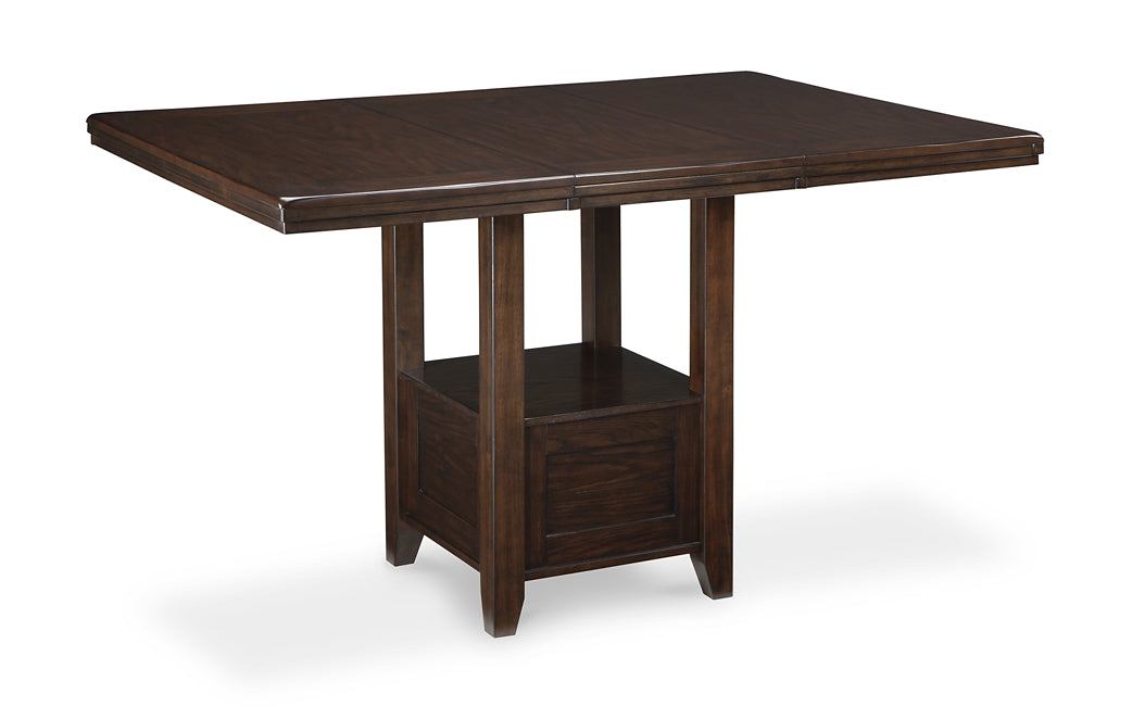 Haddigan Counter Height Dining Table and 4 Barstools with Storage