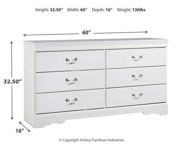 Anarasia  Sleigh Headboard With Dresser